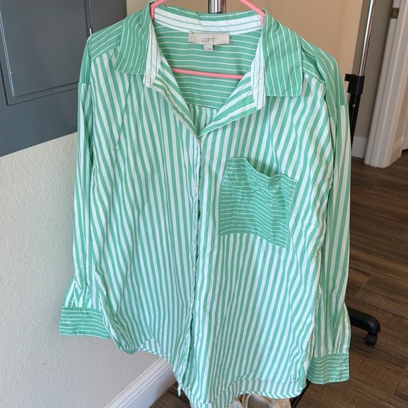 LOFT Tops - Loft Stripped Blouse